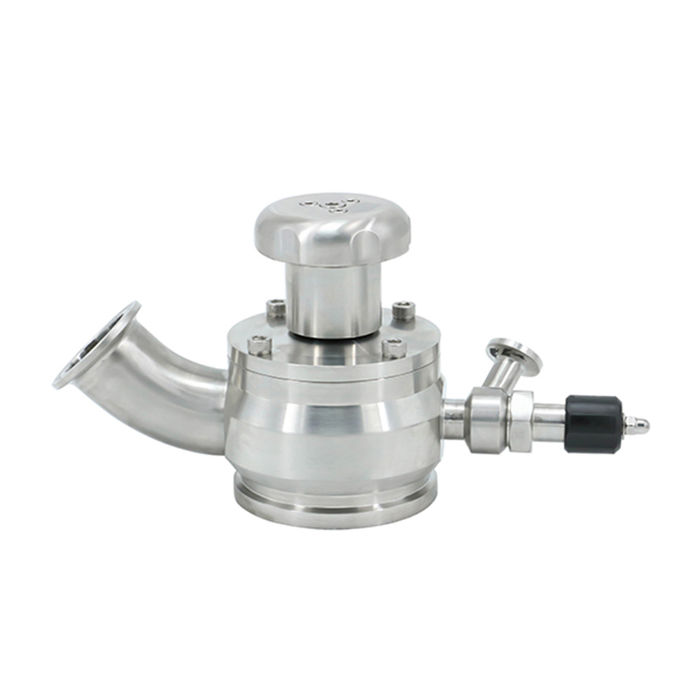 25mm Manual Aseptic Flush Bottom Sampling Valves with Steam Inlet Pipe