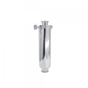 Sanitary Clamp Straight Strainer Filter with Perforated Screen